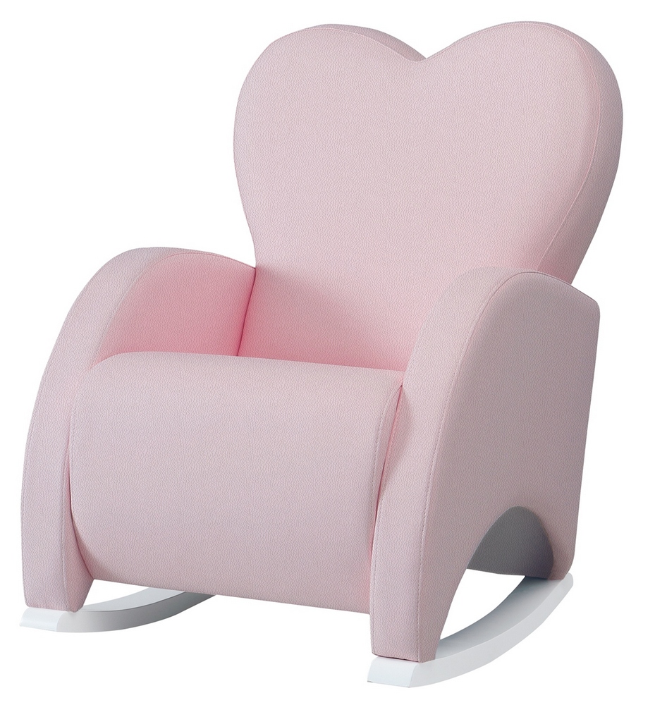 Кресло-качалка Micuna Mini Wing/Love White/Pink Leatherette
