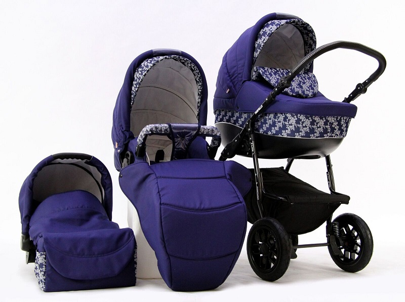 Коляска 3 в 1 Farfello Fortuna F-line FL8 синий