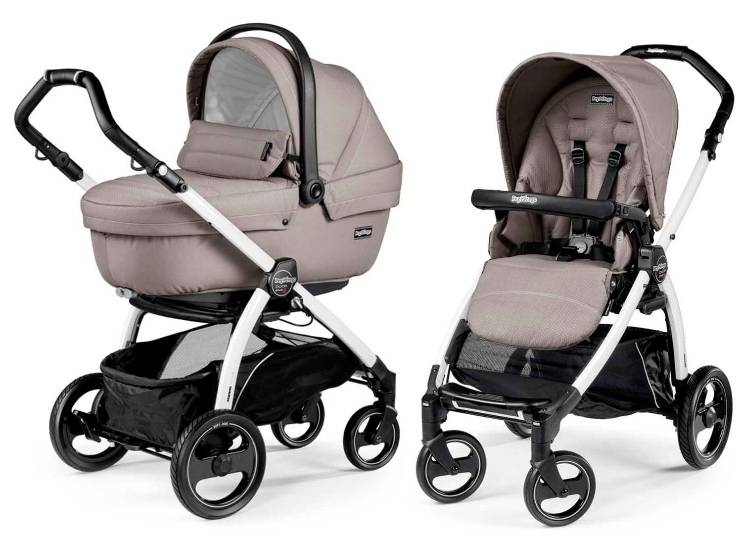 Коляска 2 в 1 Peg-Perego Book Plus S Mod Beige