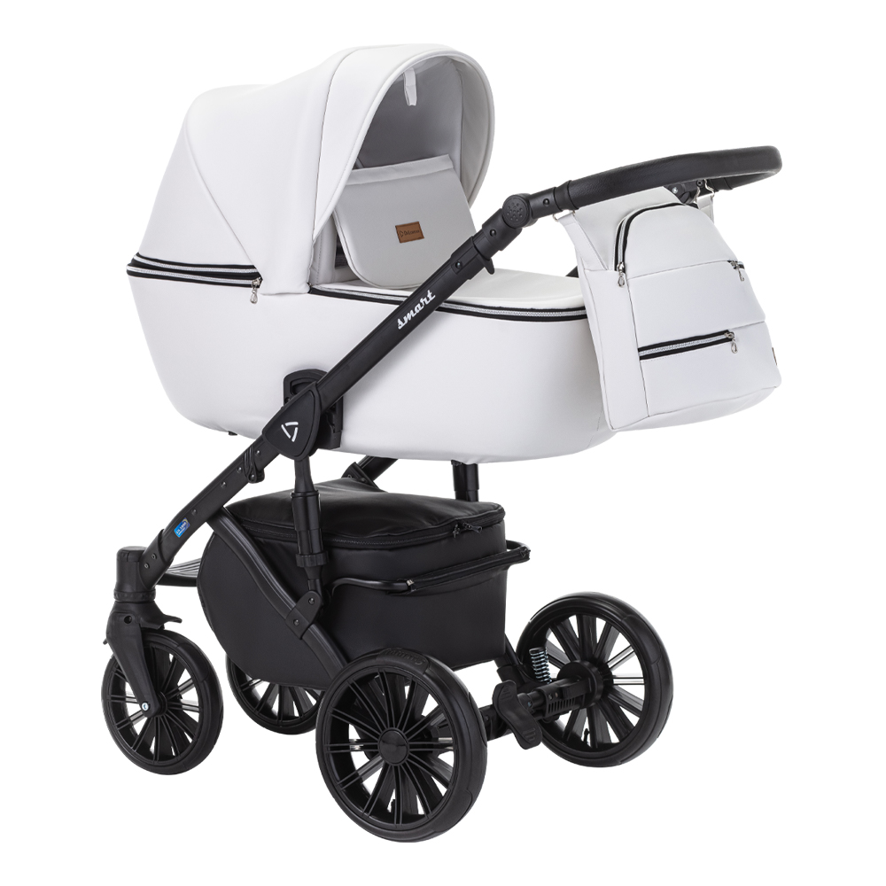 Коляска 2 в 1 DeLorean Smart White
