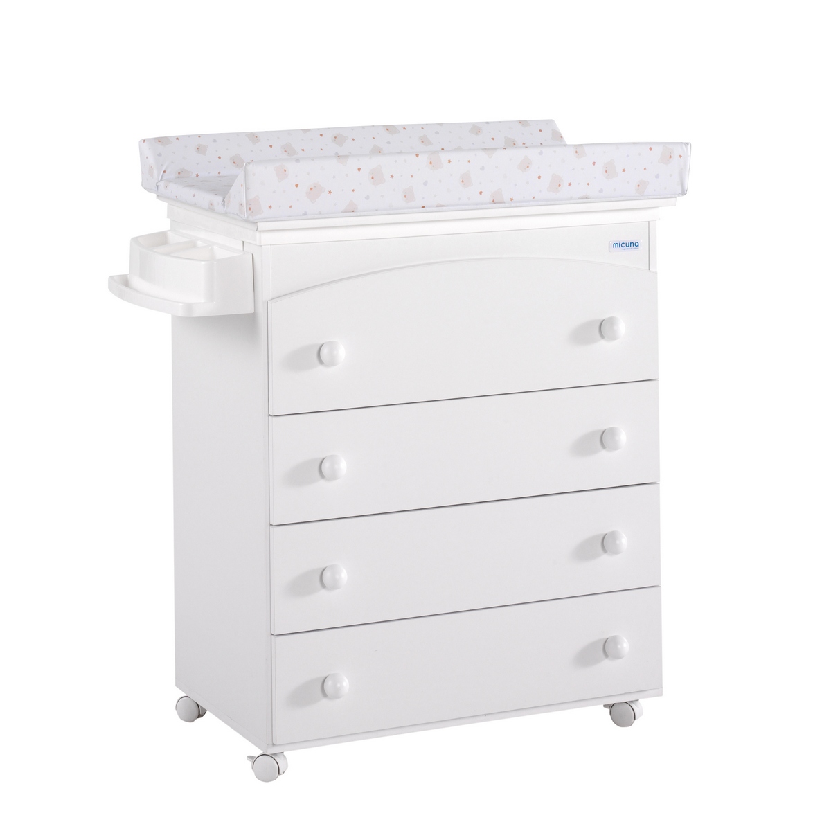 Пеленальный комод Micuna B-970 White/ Beige Bears and Hearts