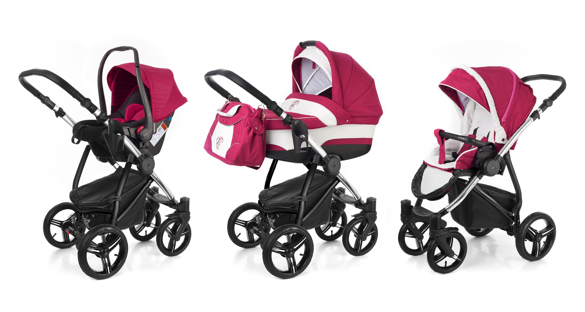 Коляска 3 в 1 Esspero Newborn Lux (шасси Chrome) Borduex
