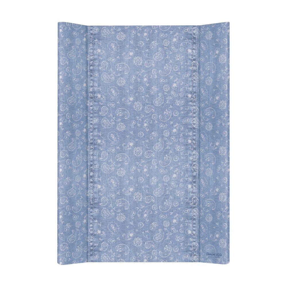 Пеленальный матрасик 70 см Ceba Baby Denim Style мягкий без изголовья W-102 Boho blue W-102-119-592