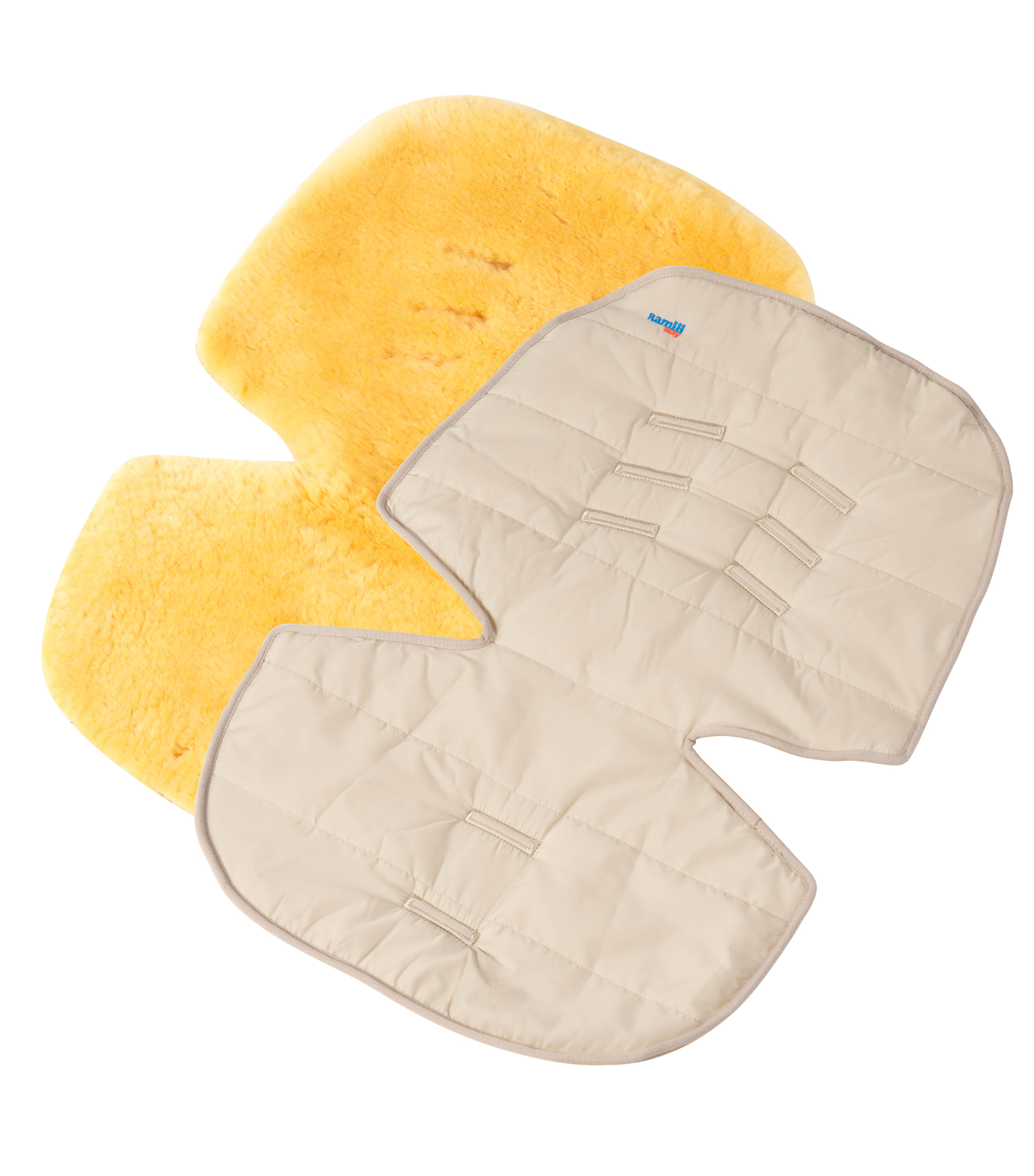 Меховой коврик для коляски или автокресла Ramili Baby Eccellente Beige