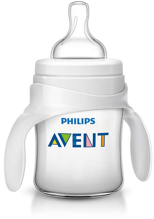 Бутылочка из полипроп с ручками Avent Classic+ 125мл 0 мес+ SCF625/02