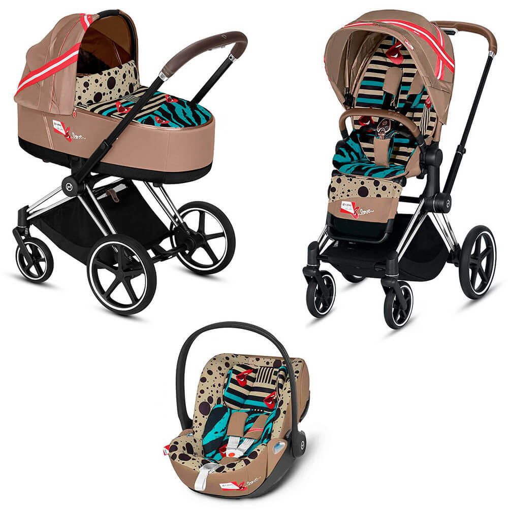 Коляска 3 в 1 Cybex Priam III KK One Love (Cloud Z i-Size) Chrome