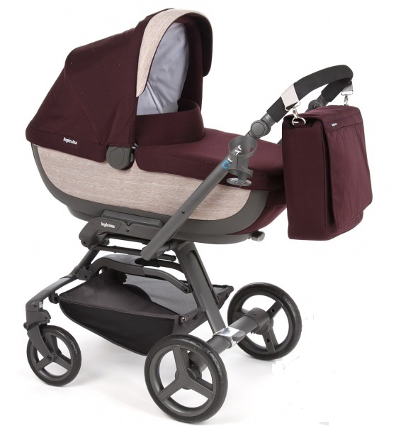 Коляска 2 в 1 Inglesina Quad System бордо/серый