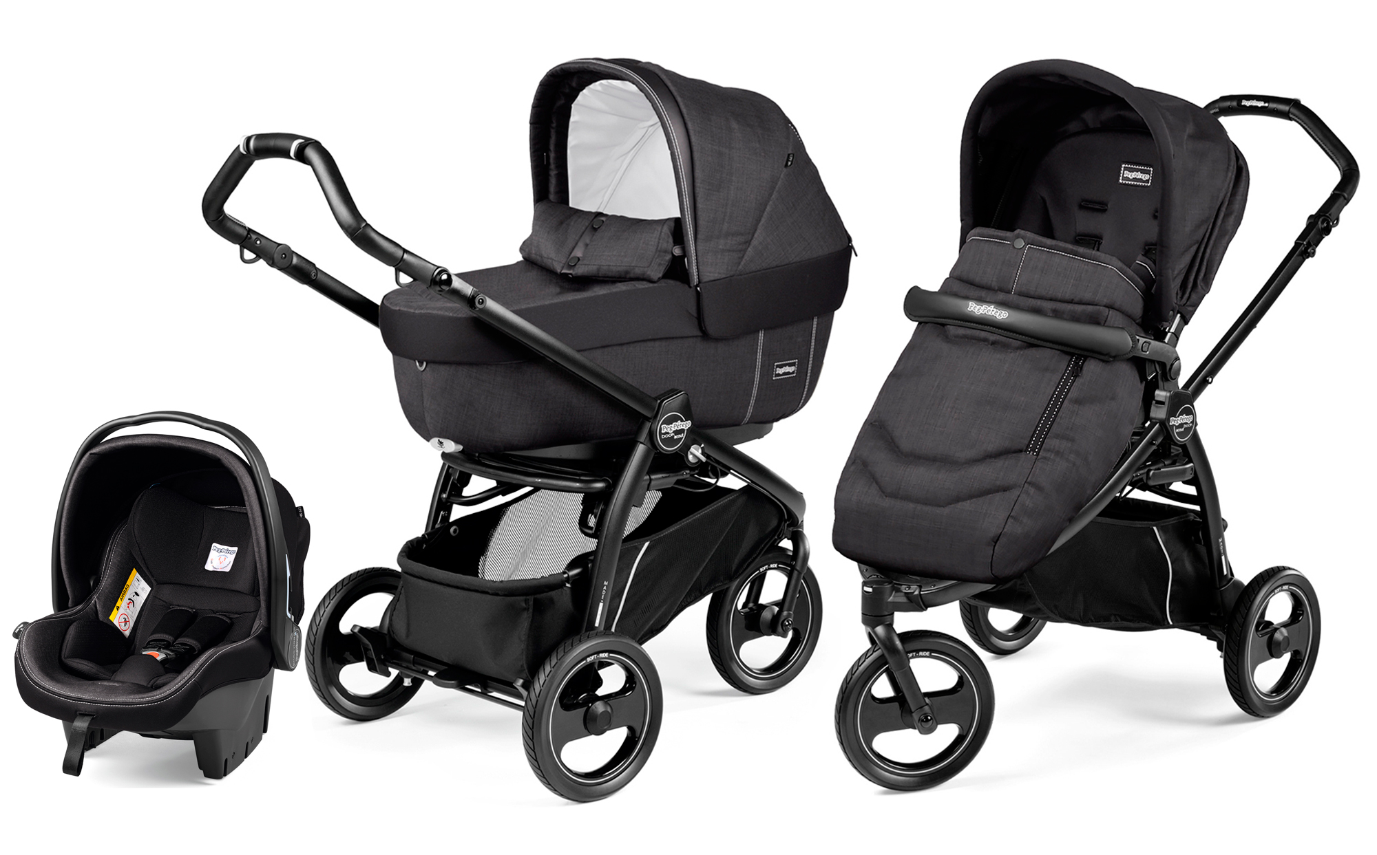 Коляска 3 в 1 Peg Perego Book Scout Elite Modular System Onyx