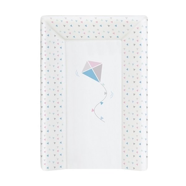 Пеленальный матрац на кровать Ceba Baby на жёстком основании 70 см Kite Blue/Pink