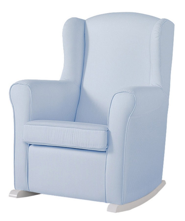 Кресло-качалка Micuna Wing/Nanny White/Stripes Blue