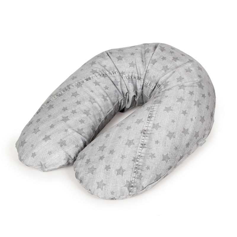 Подушка для кормления Ceba Baby Physio Multi Denim Style Stars grey W-741-119-587