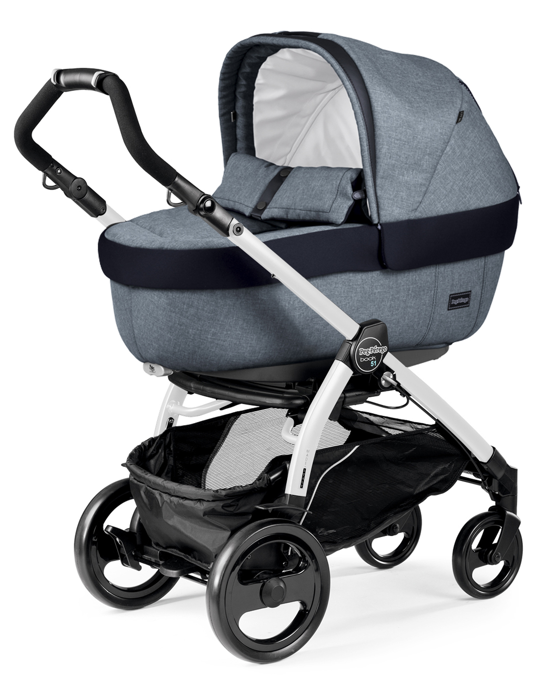Коляска для новорожденных Peg Perego Book 51 Elite (шасси White/Black) Horizon