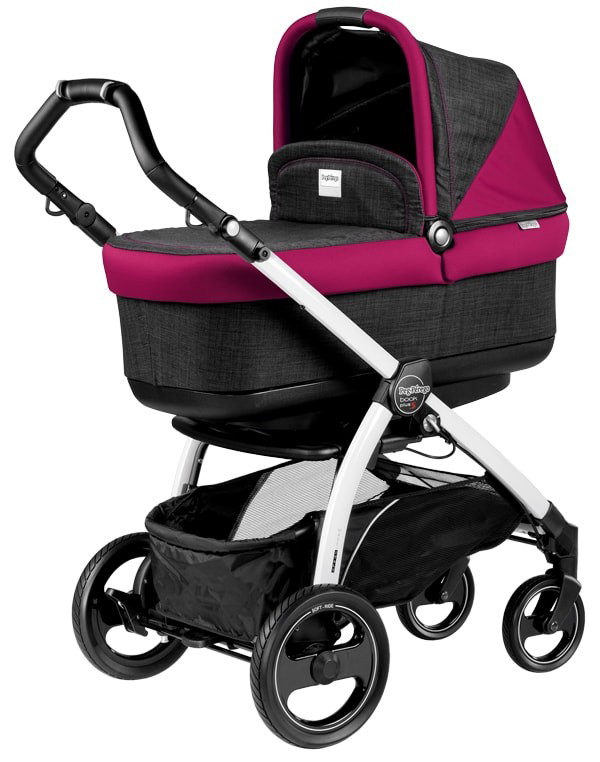 Коляска для новорожденных Peg Perego Book S Pop-Up (шасси White/Black) Fleur