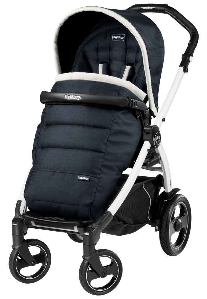 Прогулочная коляска Peg Perego Book 51 S Pop Up Completo (шасси White/Black) Luxe Blue