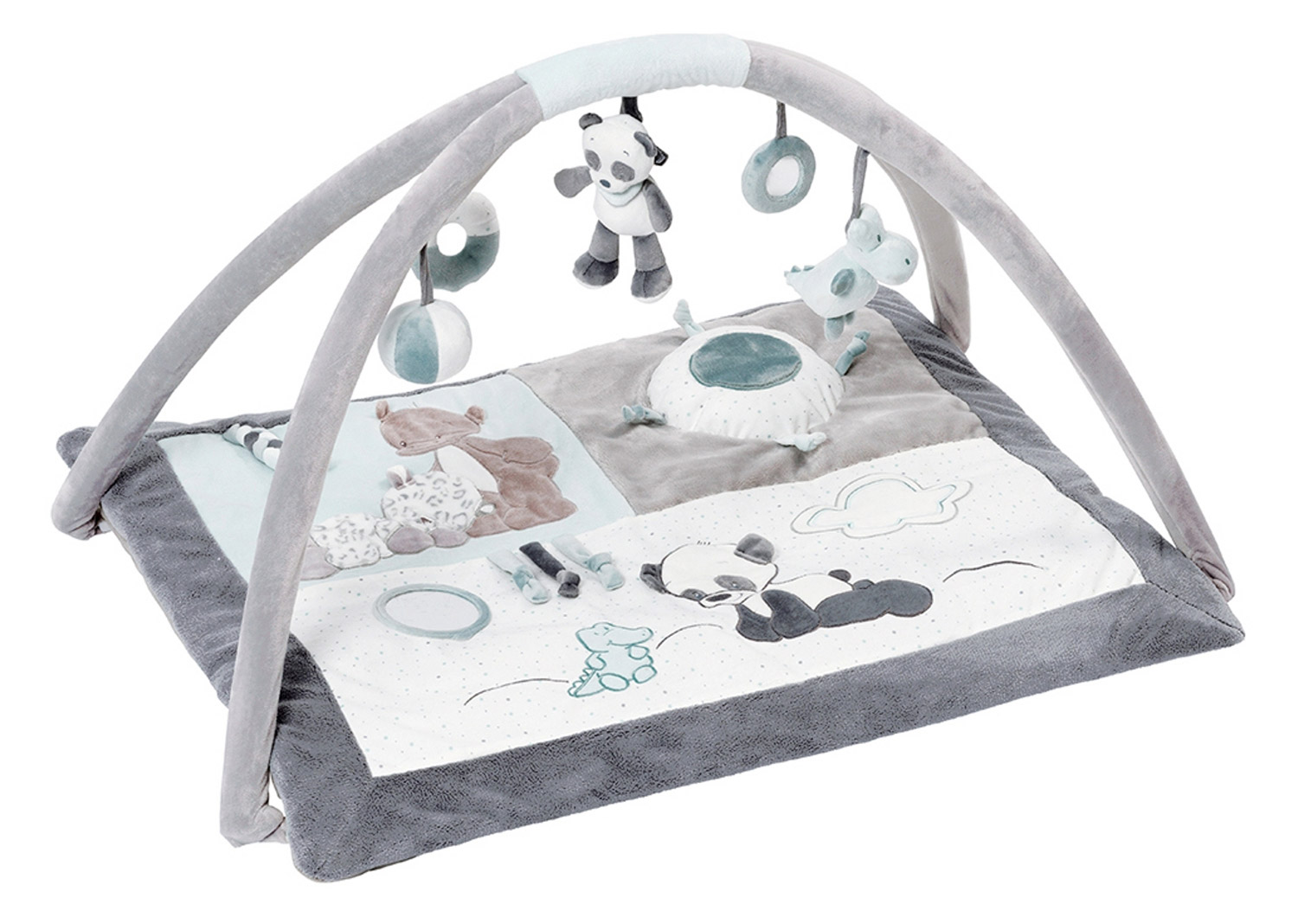 Игровой коврик Nattou Loulou, Lea Hippolyte Панда, Леопард, Бегемот 963336