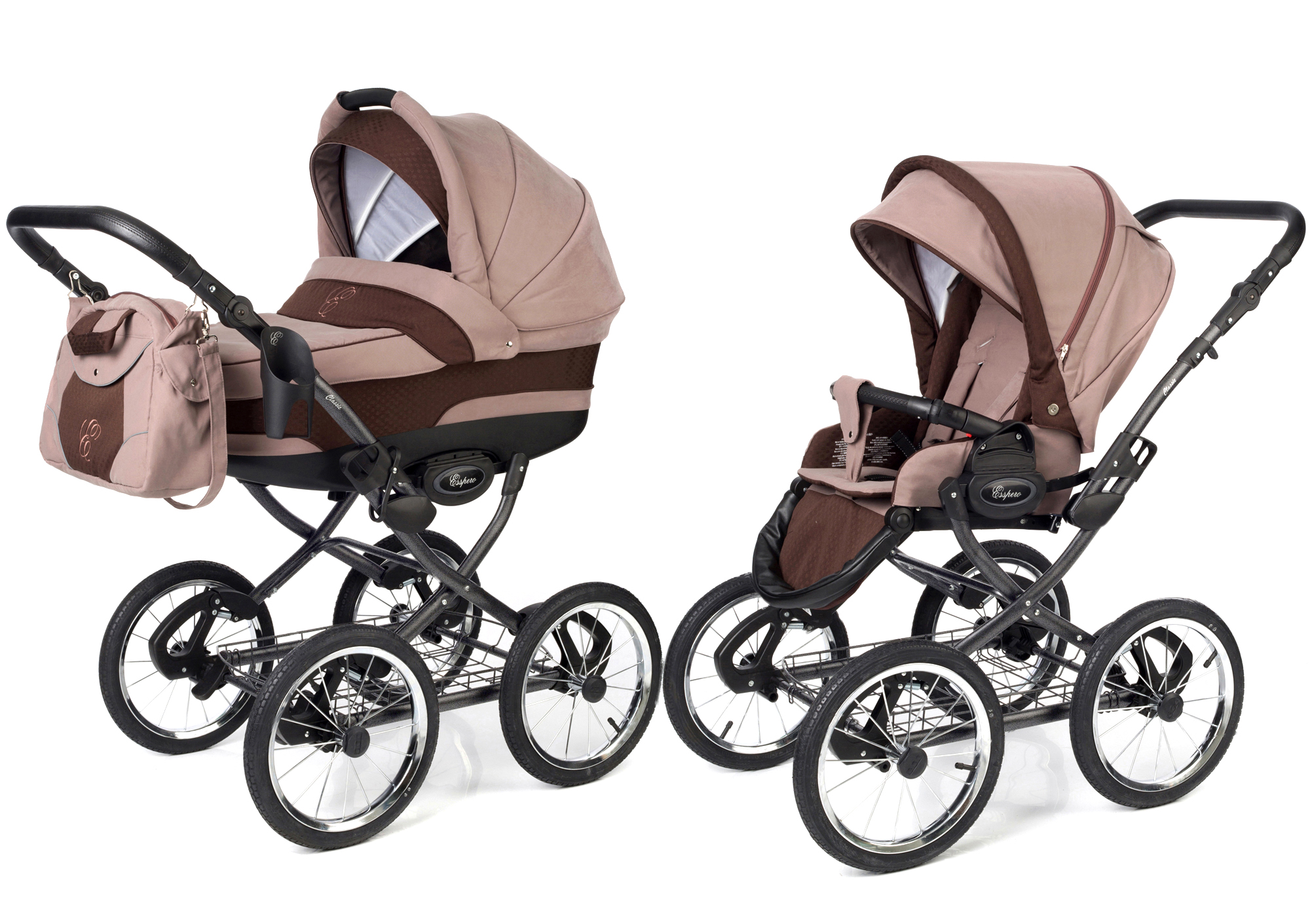 Коляска 2 в 1 Esspero Classic (шасси Graphite) Luna