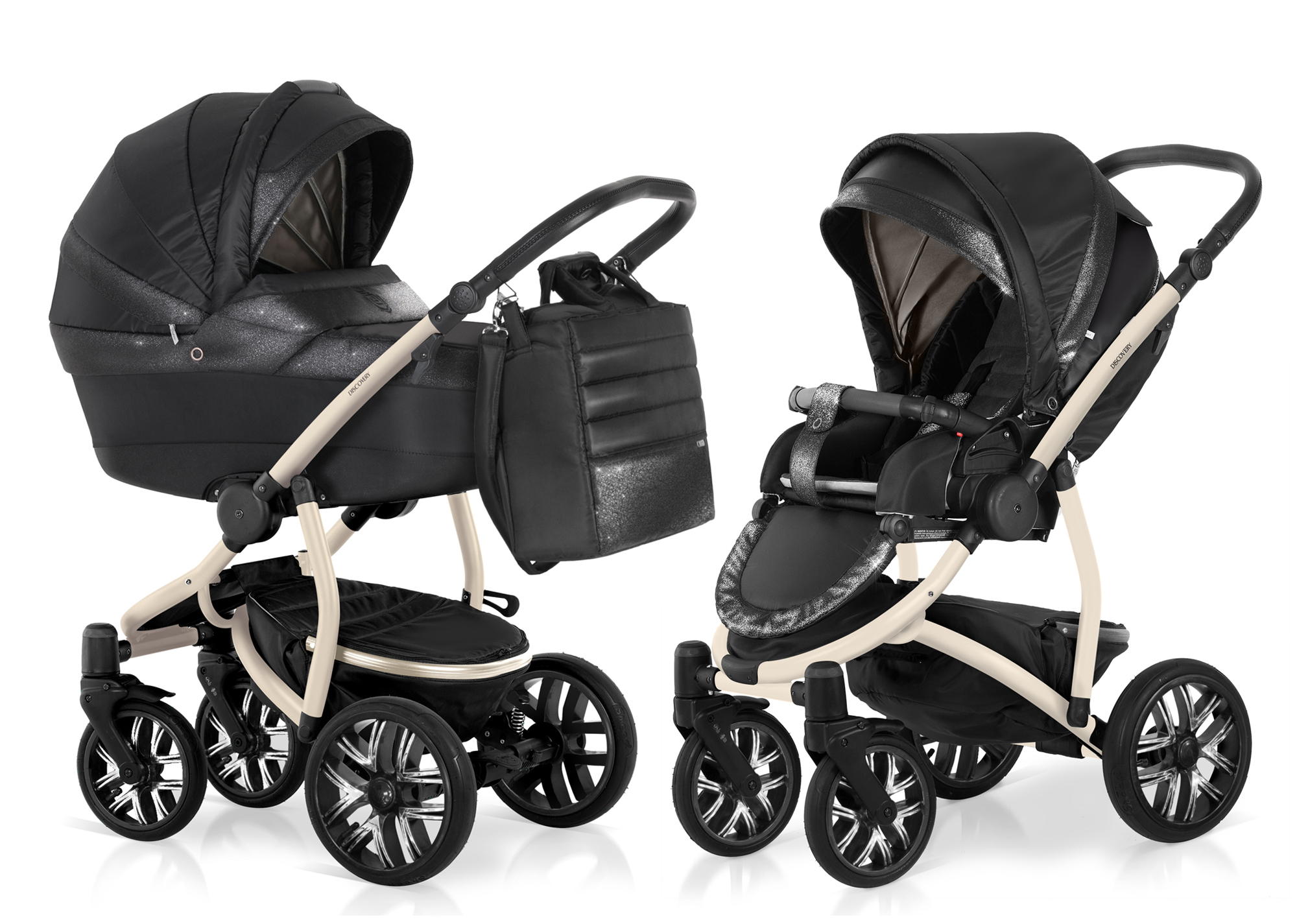 Коляска 2 в 1 Esspero Nord (шасси Discovery Beige) Sky Black