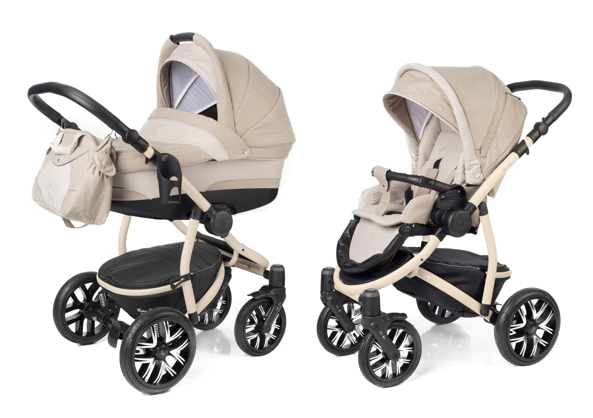 Коляска 2 в 1 Esspero Discovery (шасси Beige) Khakki Beige