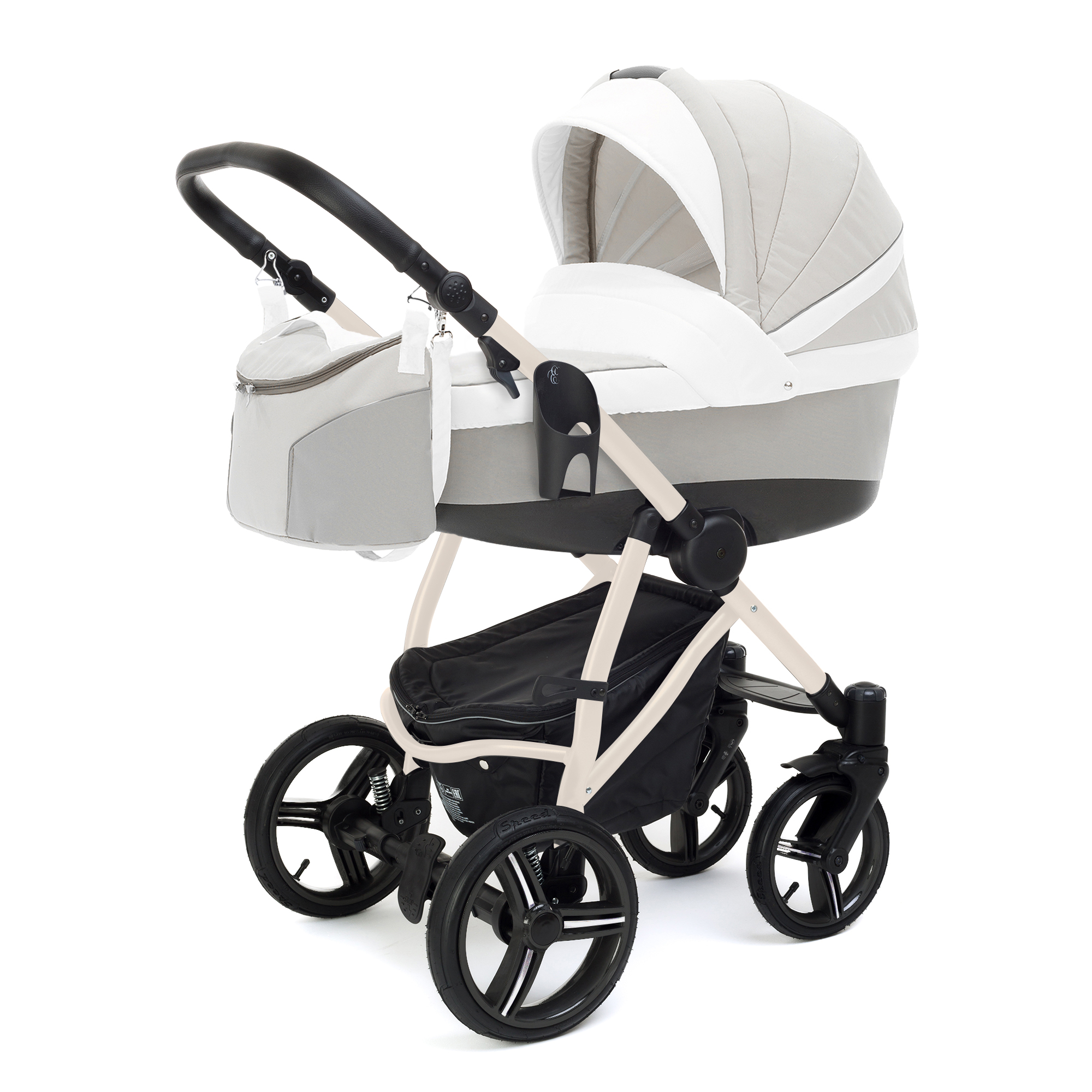 Коляска для новорожденных Esspero Grand Newborn Lux (шасси Beige) Vanila