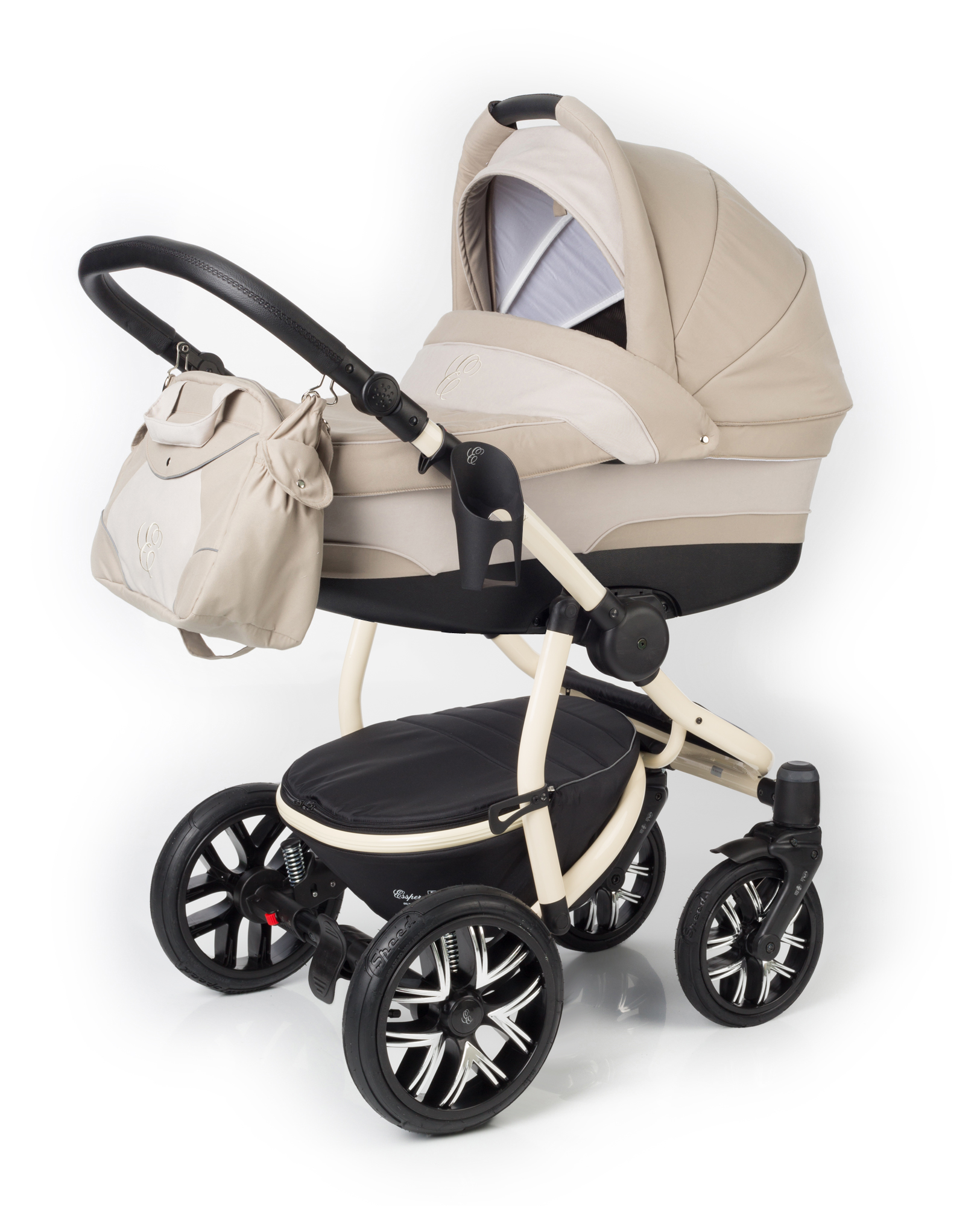 Коляска для новорожденных Esspero Discovery (шасси Beige) Khakki Beige