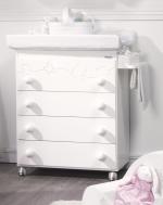 Пеленальный комод Micuna Juliette Luxe Swarovski B-1551	 — White