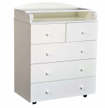Пеленальный комод КЕДР Victoria 805 ЛДСП — Белый