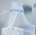 Балдахин с держателем Roman Baby CUORE DI MAMMA — Light Blue (Голубой)