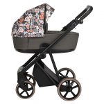 Коляска 2 в 1 ROAN Sol Flowers — Forest Clearing/Black руч.Коричневый 