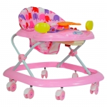 Ходунки Farfello арт.5020 — розовый, принт слоны