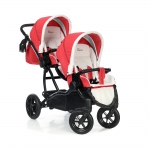 Коляска для двойни Esspero Duetto (шасси Black) — Red Lux