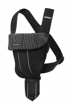 Рюкзак-кенгуру BabyBjorn Original Cotton — Black/Pinstripe