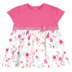 Платье Chicco для девочек, с цветами, цвет белый — Белый, р.80