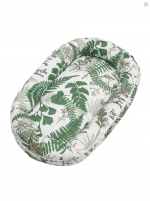 Подушка-позиционер для сна AmaroBaby Soft Care, кокон-гнездышко — Папоротники