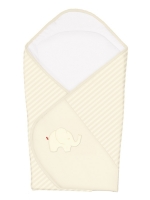 Одеяло-конверт Ceba Baby — Elephant Cream вышивка