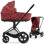 Коляска 2 в 1 Cybex E-Priam 4 — Rockstar Alec Volkel