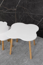 Стол ANTEMI облако — Белый/Дерево
