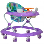 Ходунки Farfello арт.5020 — фиолетовый, принт круги