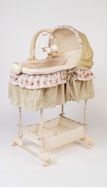 Колыбель-качалка BeeAngel — Цветы на бежевом