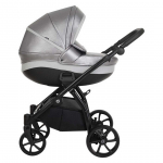 Коляска 3 в 1 Tutis Nanni Кожа (2023) — Кожа Silver