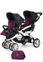 Коляска для двойни Casualplay STWINNER (без матрасиков) — Plum