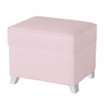 Пуфик с ящиком Micuna Foot Rest White — Pink Leatherette