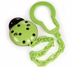 Клипса-держатель для пустышек Canpol "Божья коровка" арт. 10/873 — зеленый