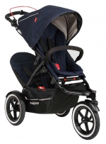 Коляска для двойни Phil and Teds Sport (Navigator 2) — Midnight Blue