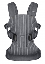 Рюкзак-Кенгуру BabyBjorn One Cotton Mix — Серый-пинстрайп