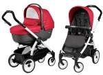 Коляска 2 в 1 Peg Perego Book 51 XL Modular (шасси White/Black) — Bloom Red
