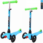 Самокат трехколесный Y-SCOO MINI GLAM METALLIC RT — light blue