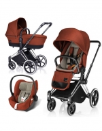 Коляска 3 в 1 Cybex Priam (шасси All Terrain Chrome) — Autumn Gold