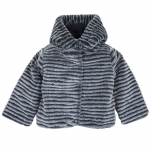 Куртка Chicco для девочек, в полоску, цвет тёмно-синий — Темно-синий, р.110
