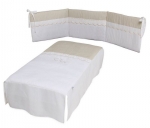 Бортики и покрывало Micuna Valeria TX-822 140х70 — Beige