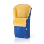 Конверт в коляску меховой Esspero Nicolas Leatherette (натуральная овчина) — Sky 